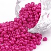 Baking Paint Glass Seed Beads SEED-US0003-3mm-K24-1