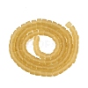 Transparent Frosted Glass Beads Strands GLAA-N072-01A-A03-2