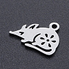 Non-Tarnish 201 Stainless Steel Charms STAS-N090-JN848-1-2