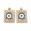 Golden Brass Pendants KK-L209-006G-04-1