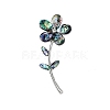 Abalone Shell Flower of Life Brooch PW-WG0AE00-01-1