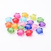 Transparent Mixed Color Acrylic Star Beads X-TACR-S091-12mm-M-2