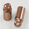 Brass Cord Ends KK-H731-R-NF-1