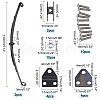 Alloy Suspension Frame AJEW-WH0181-97-2