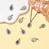 SHEGRACE Brass Micro Pave Cubic Zirconia Pendants XGRQ2O432-446P-5