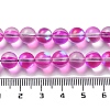 Synthetic Moonstone Beads Strands G-P528-J02-03-4