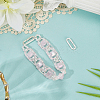 2Pcs 925 Sterling Silver Spring Gate Rings STER-SC0001-60-3