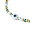 Handmade Evil Eye Lampwork & Glass Seed Beads Braided Bead Bracelets for Women BJEW-JB12363-3