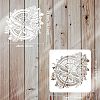 Large Plastic Reusable Drawing Painting Stencils Templates DIY-WH0172-835-2