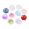 Transparent Spray Paint Glass Beads X-GLAA-H035-04-1