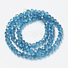 Electroplate Glass Beads Strands EGLA-A034-T4mm-I04-2