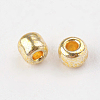 Electroplate 12/0 Glass Seed Beads X-SEED-Q003-01-3