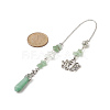 Natural Green Aventurine Pointed Dowsing Pendulums PALLOY-JF02009-04-2