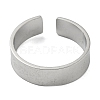 304 Stainless Steel Open Eye  Cuff Rings RJEW-G306-02P-3