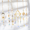 DIY Sun Moon Hanging Suncatcher Making Kits DIY-SC0031-23-4