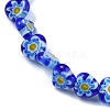 Handmade Millefiori Lampwork Beads Strands LAMP-G166-15E-3
