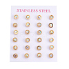 304 Stainless Steel Ear Studs STAS-I113-01A-3