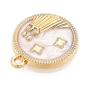 Alloy Enamel Pendants X1-ENAM-T021-03E-2