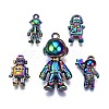 Rainbow Color Alloy Pendants PALLOY-S180-191-NR-1