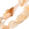 Heated Natural Citrine Beads Strands G-S386-C19-2