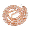 Frosted Glass Beads Strands GLAA-T023-40C-06-2