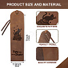 Cowhide Leather Labels AJEW-WH0386-0028-2