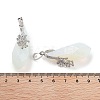 Opalite Faceted Teardrop Pendants G-Q163-04P-04-3