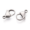304 Stainless Steel Lobster Claw Clasps STAS-T065-17mm-34P-2