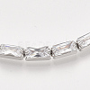 Adjustable Brass Cubic Zirconia Slider Bracelets BJEW-S142-01A-P-2