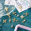 18Pcs 9 Style Alloy Pendants & Chandelier Componenent Links FIND-CD0001-40-6