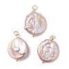Natural Baroque Pearl Keshi Pearl Pendants X-PALLOY-JF04629-01-1