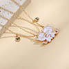 Alloy with Enamel Pendant Necklaces PW-WG800FB-01-4