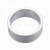 201 Stainless Steel Cross Scriptures Plain Band Ring for Women RJEW-N043-01P-3