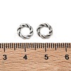 Brass European Beads KK-CBADC51-01AS-2
