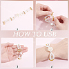 3Pcs 3 Holes Brass Slide Lock Clasps KK-BBC0027-60B-6