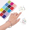 195G 15 Colors Glass Seed Beads SEED-YW0001-11C-5