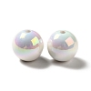 UV Plating Rainbow Iridescent Acrylic Beads PACR-D070-01F-2
