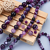 4 Strands 4 Style Natural Striped Agate/Banded Agate Bead Strands G-TA0001-35-5