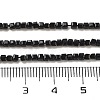 Natural Black Tourmaline Beads Strands G-H042-B21-01-5