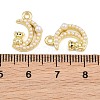 Alloy & Enamel & ABS Plastic Pearl Pendants PL-CBA415D-38G-3
