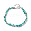 Natural Gemstone Beads Anklets AJEW-AN00583-04-1