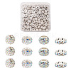 Cheriswelry 100Pcs 4 Styles Pave Disco Ball Beads RB-CW0001-01-1