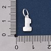 Number Series 925 Sterling Silver Charms STER-Q002-01B-2