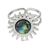 Stainless Steel Cuff Open Rings RJEW-JR01077-01-5