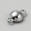 Faceted Glass Flat Round Connector Charms FIND-WH20042-56C-2