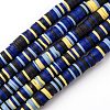 Handmade Polymer Clay Beads Strands CLAY-R089-6mm-T02B-33-1