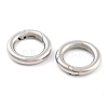 Non-Tarnish 316 Stainless Steel Spring Gate Rings STAS-M296-01P-B-01-1