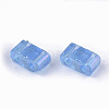 2-Hole Transparent Glass Seed Beads SEED-T004-04B-01-2