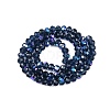 Electroplate Glass Beads Strands EGLA-A044-T6mm-L12-3