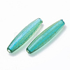 Two Tone Transparent Spray Painted Acrylic Beads ACRP-T005-37-2